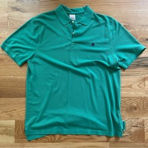 Brooks Brothers Short-Sleeve Pique Polo Green